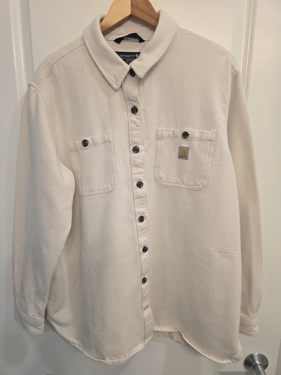 Carhartt Other - Carhartt TW5991-W Loose Fit Shirt Jacket - Off-White Cream - Men's XXL